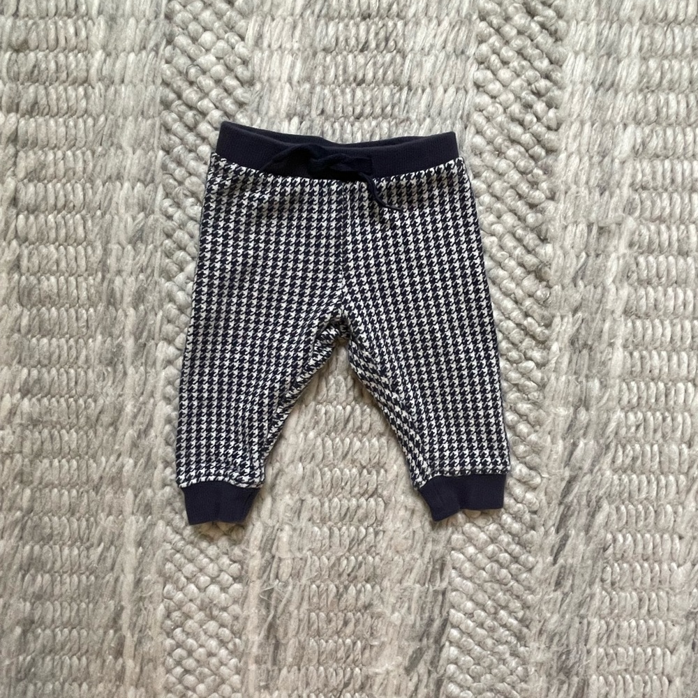 Janie & Jack Herringbone Joggers, size 3-6 months